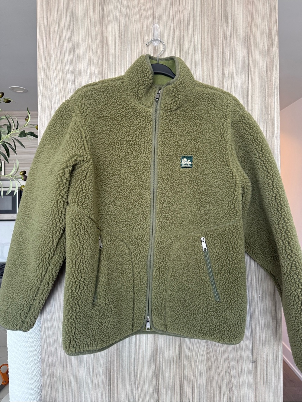 Aimé Leon Dore Unisphere Pile Fleece Jacket – Olive Green – Size S
